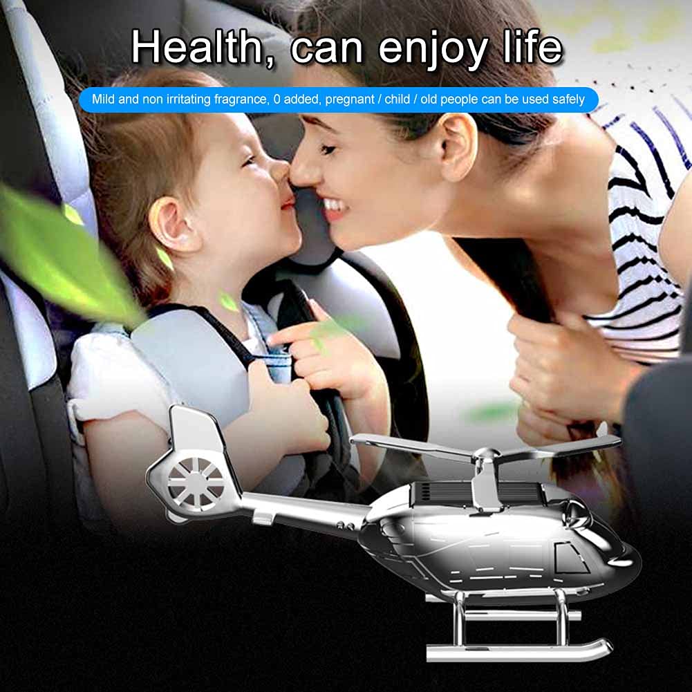 Zcargel Solar Helicopter Aromatherapy Car Freshener - Eco-Friendly Dashboard Decor & Air Diffuser for Cars, Offices, and Home Spaces | Perfect Gift for Car Enthusiasts