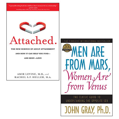 Men Are from Mars, Women Are from Venus & Attached - 2 Book Relationship Collection Set for Couples Therapy, Marriage Counseling & Self-Help