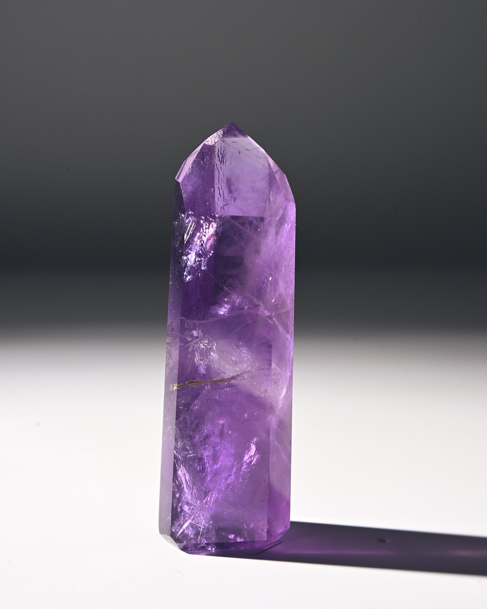 Natural Amethyst Phantom Tower Crystal - 2.5 Inch Healing Stone for Meditation, Reiki, and Home Decor | Spiritual Gift & Energy Cleansing Tool