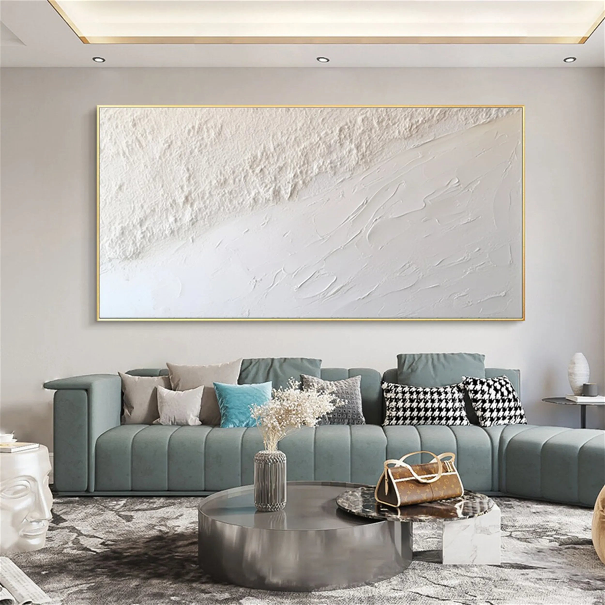 Minimalist Textured Plaster Art Painting #MM166 - Perfect for Modern Home & Office Decor