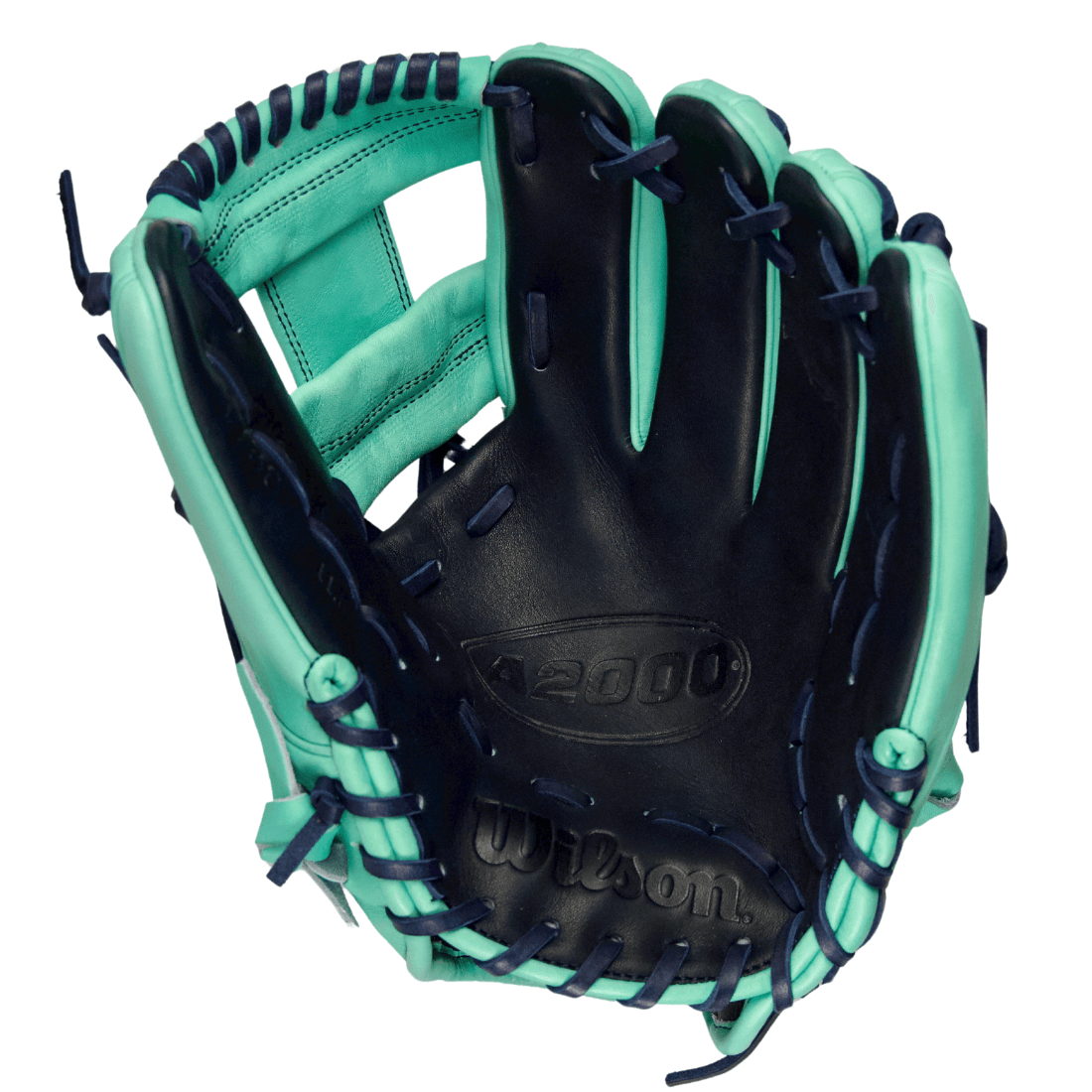 Wilson A2000 LE 1786 11.5 Inch Infield Baseball Glove - Premium Seafoam & Navy Leather | Perfect for Youth & Adult Baseball Players | Ideal for Infield Practice & Games