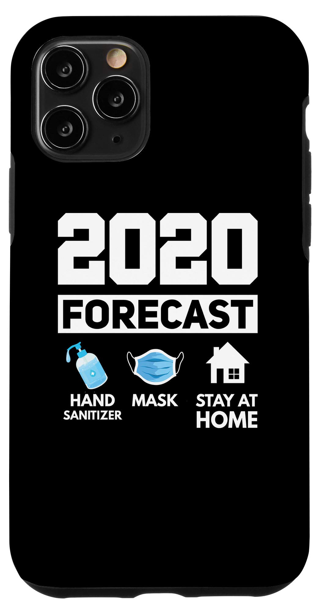iPhone 11 Pro Case 2020 - Protective Phone Cover with Sanitizer Holder & Mask Storage | Perfect for Travel, Work & Home Use During Pandemic