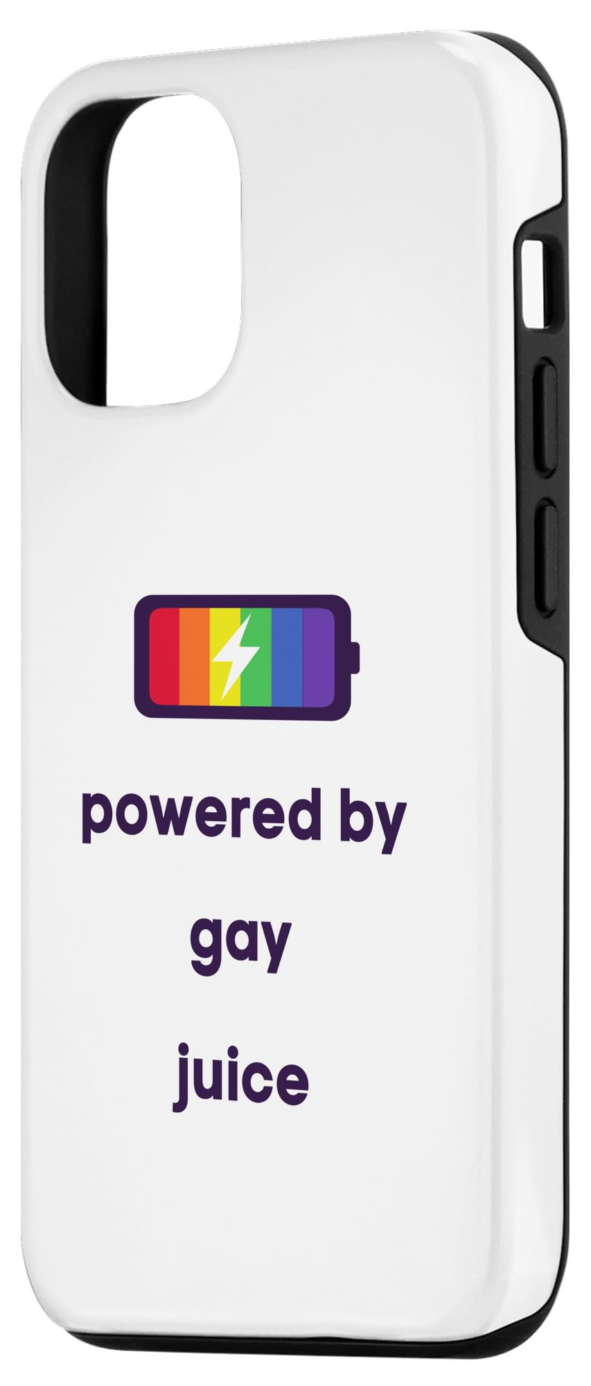 Funny LGBTQ Pride Case for iPhone 12/12 Pro - Colorful Rainbow Design - Durable Protective Phone Cover - Perfect for Pride Month, LGBTQ Events & Everyday Use