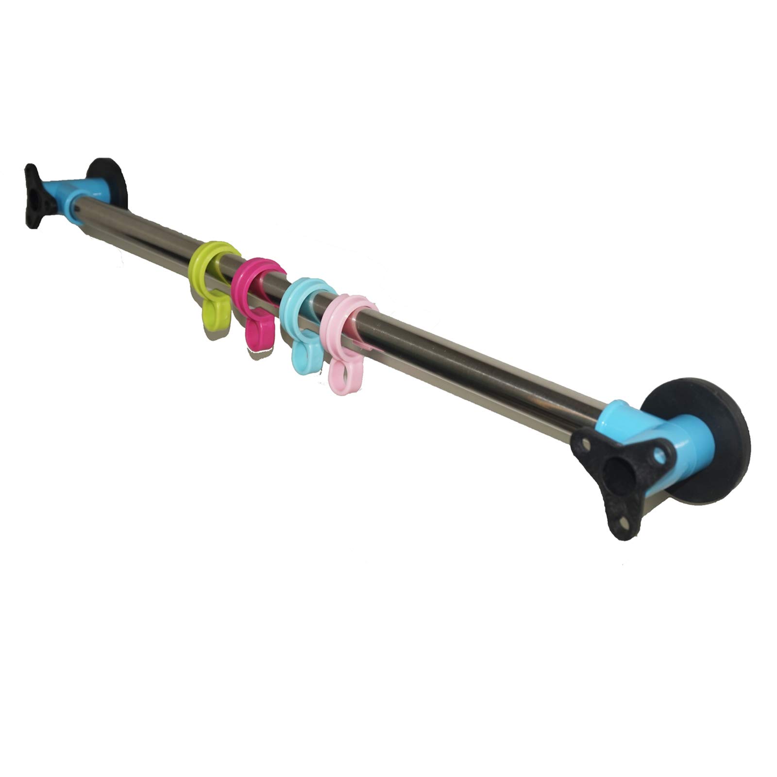 Stainless Steel Magnetic Towel Bar - 18 Inch Strong Hold Towel Rail & Hanger for Bathroom, Kitchen, Gym - No Drilling Installation for Showers & Lockers