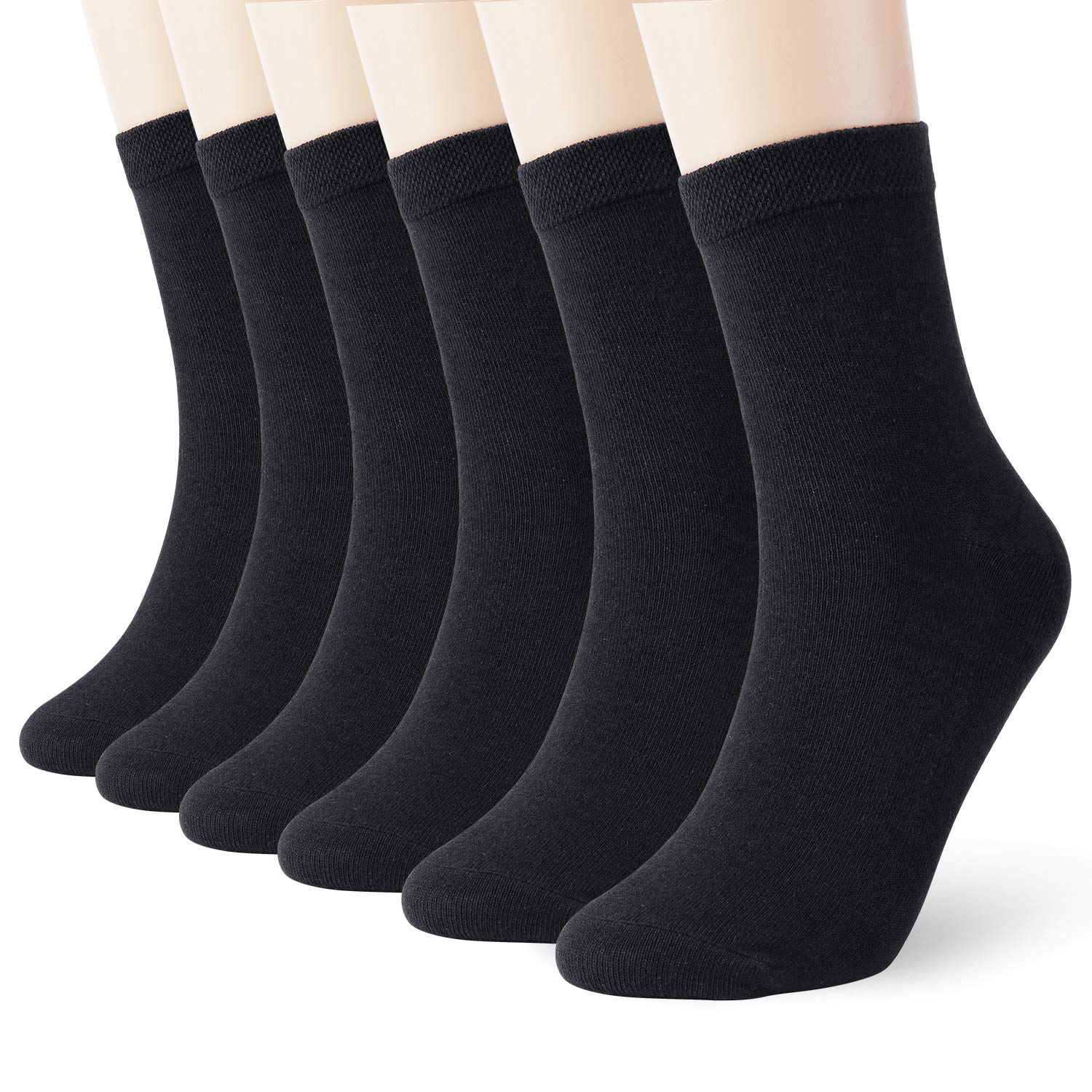 MIUMOY Cotton Calf Socks 6-Pack for Men & Women - Dress & Casual Wear