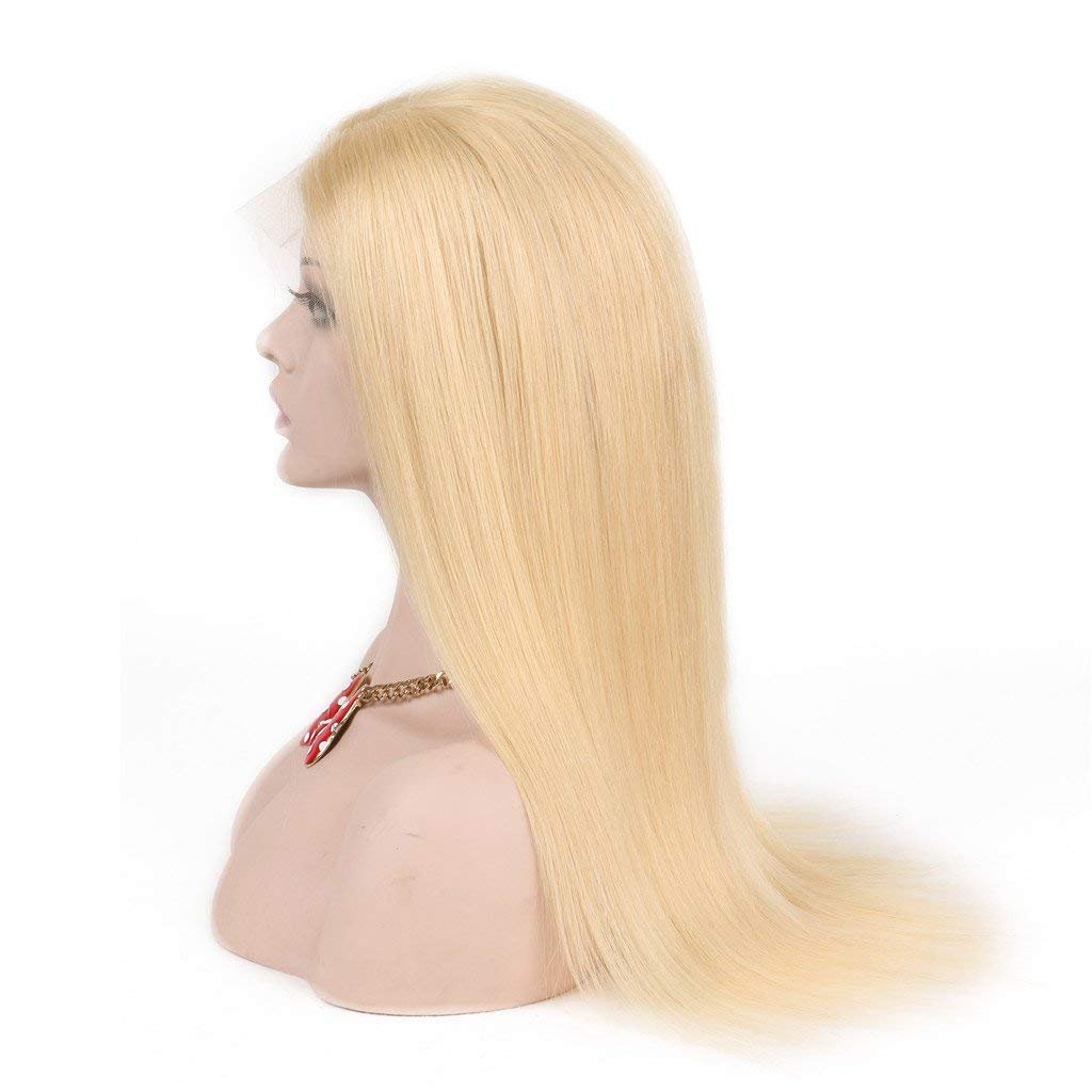 250% Density #613 Blonde Lace Front Wig - Pre Plucked Straight Human Hair Wig 26 Inch for Women | Natural Look for Daily Wear, Cosplay & Special Occasions