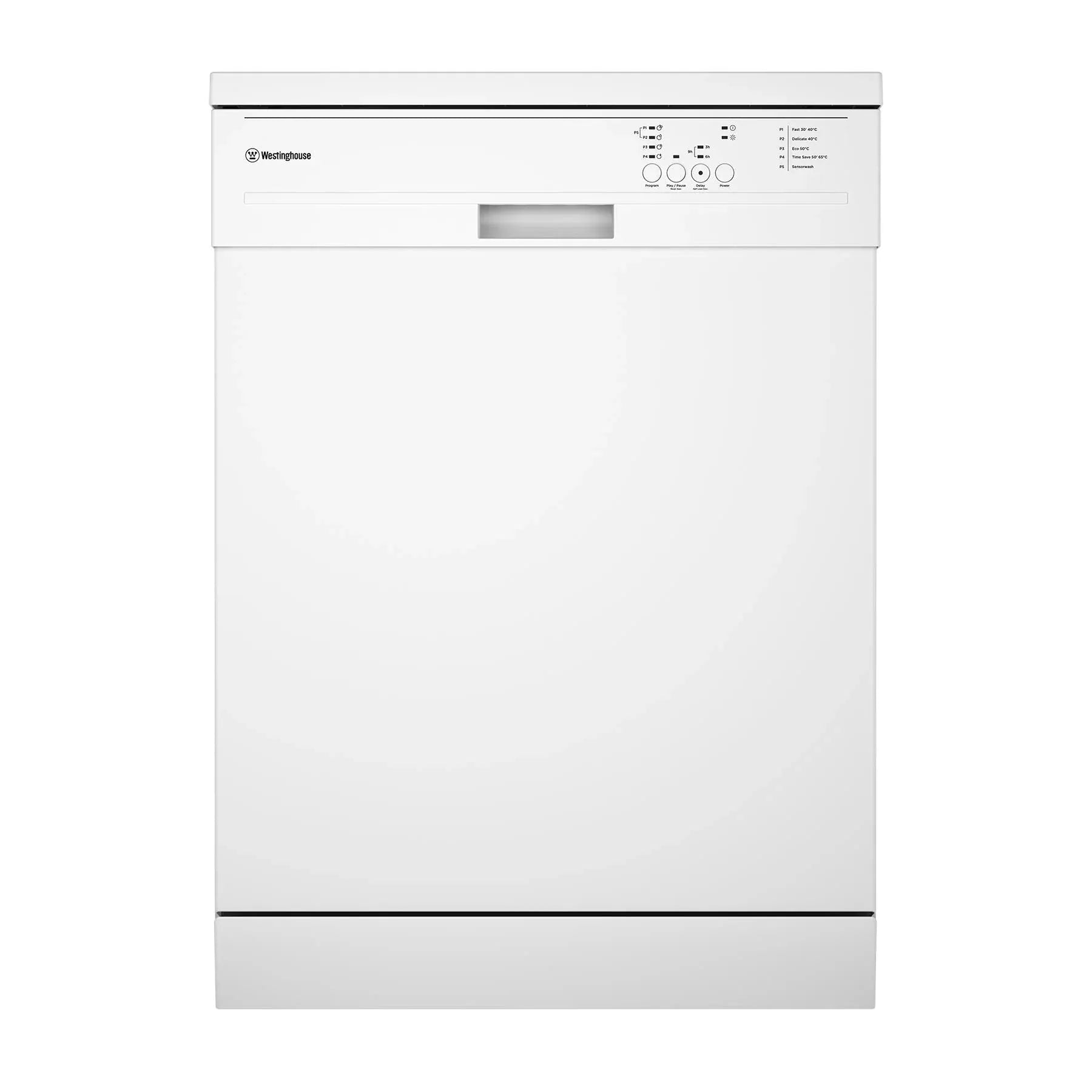 Westinghouse 60cm Freestanding Dishwasher - 14 Place Settings, Energy Efficient, Quiet Operation (Model WSF6602WB) - Perfect for Small Kitchens and Apartments