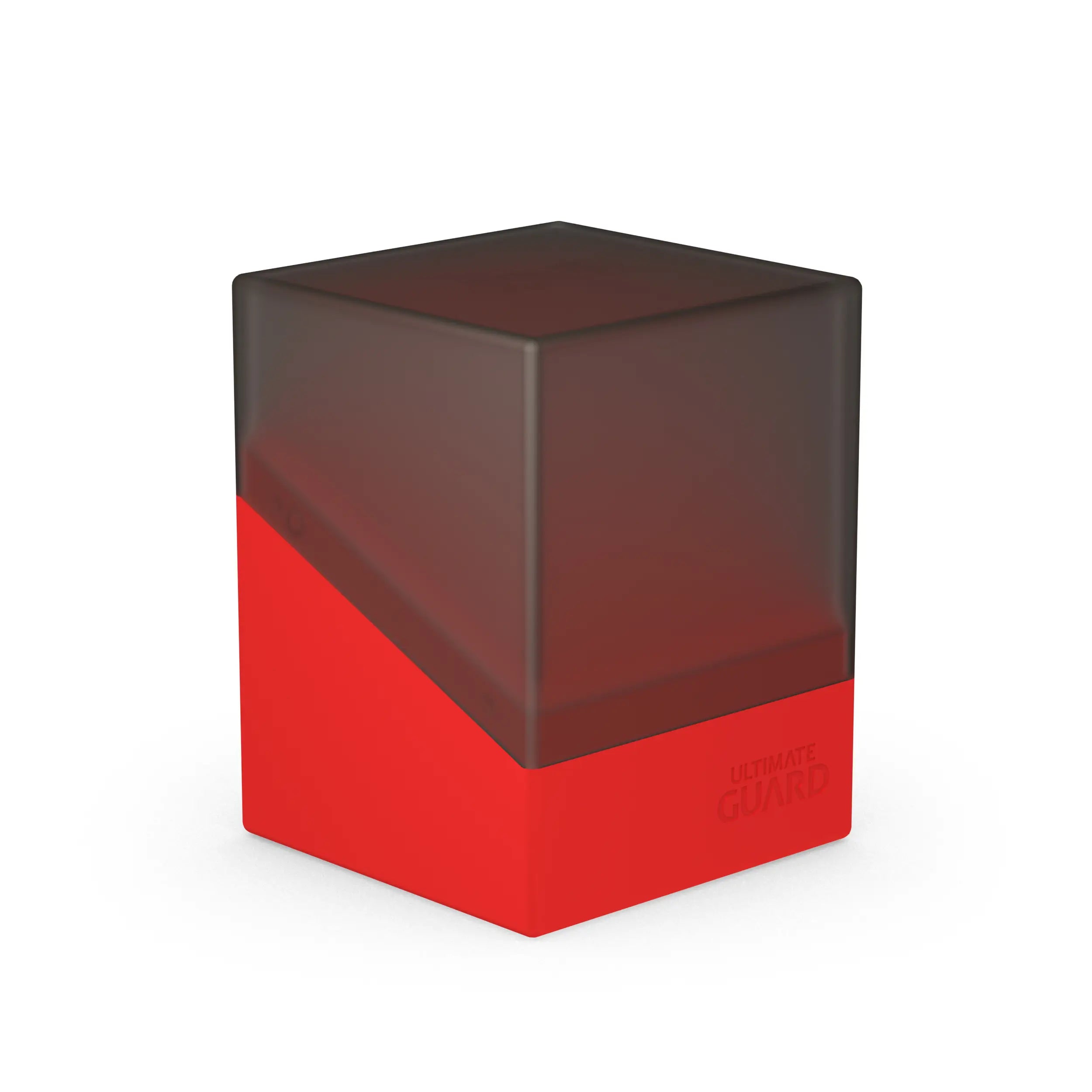 Boulder 100+ Deck Box - Synergy Black/Red - Premium Card Storage for MTG, Pokemon, and Yu-Gi-Oh! - Perfect for Gaming Tournaments and Collectors
