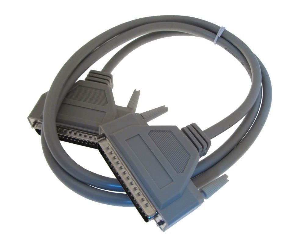 DB37 Male to Male I/O Signal Connection Cable 5ft - High Speed Data Transfer for Industrial Equipment, Audio Systems & Computer Peripherals - Perfect for Factory Automation, Studio Setup & Server Rooms