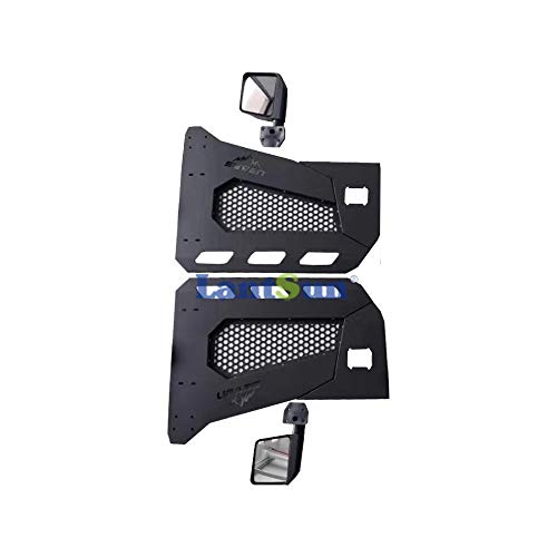 Jeep Wrangler JL 2018 (2-Door) Iron Half Tube Doors with Rear Mirrors - Off-Road Adventure & Trail Riding Accessories