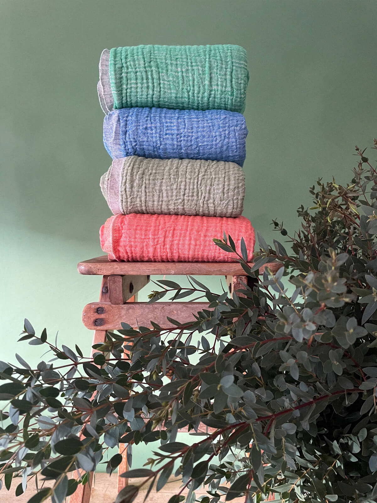 Premium Turkish Samos Hammam Towel - Soft & Absorbent Leaf & Rose Design for Spa, Beach & Yoga | Luxury Bath & Travel Towel