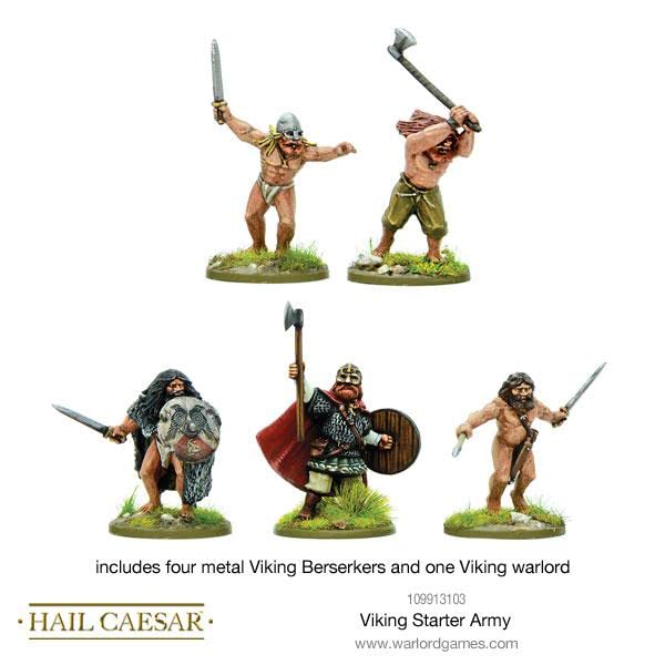 Hail Caesar Viking Starter Army - 28mm Wargaming Miniatures for Tabletop Battles | Historical Strategy Game for Collectors & Gamers | Perfect for Viking-Themed Battles and War Gaming Events