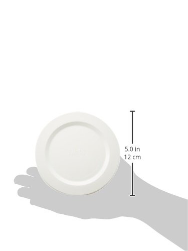 Iwaki KBC4140-W1 13.5oz (400ml) Heat-Resistant Glass Food Storage Containers - Set of 4 White Microwave & Freezer Safe BPA-Free Containers for Meal Prep, Leftovers, Rice Storage & Kitchen Organization