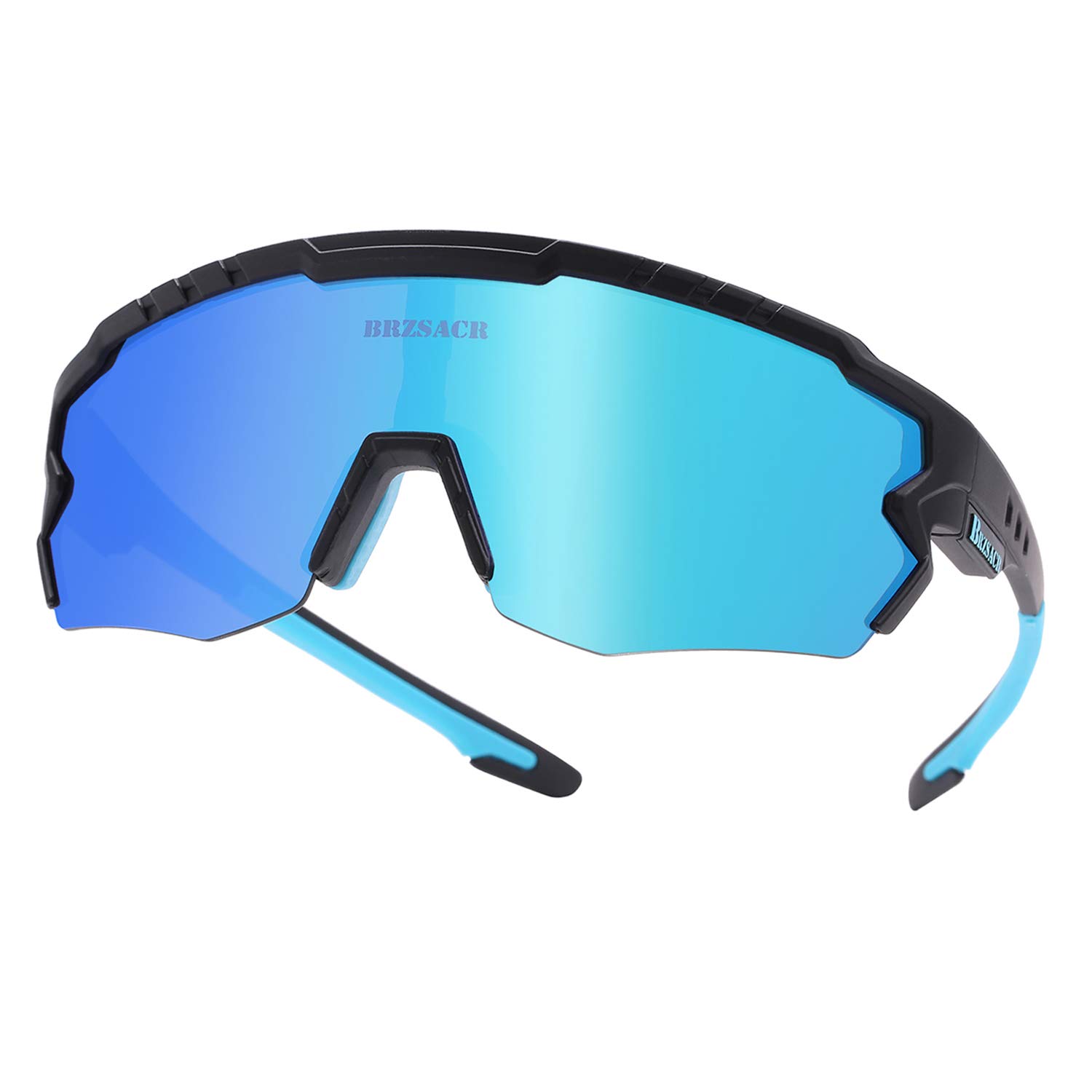Polarized Sports Cycling Sunglasses - UV Protection, Lightweight & Anti-Glare with 3 Interchangeable Lenses for Men & Women - Perfect for Road Biking, Mountain Cycling & Outdoor Adventures