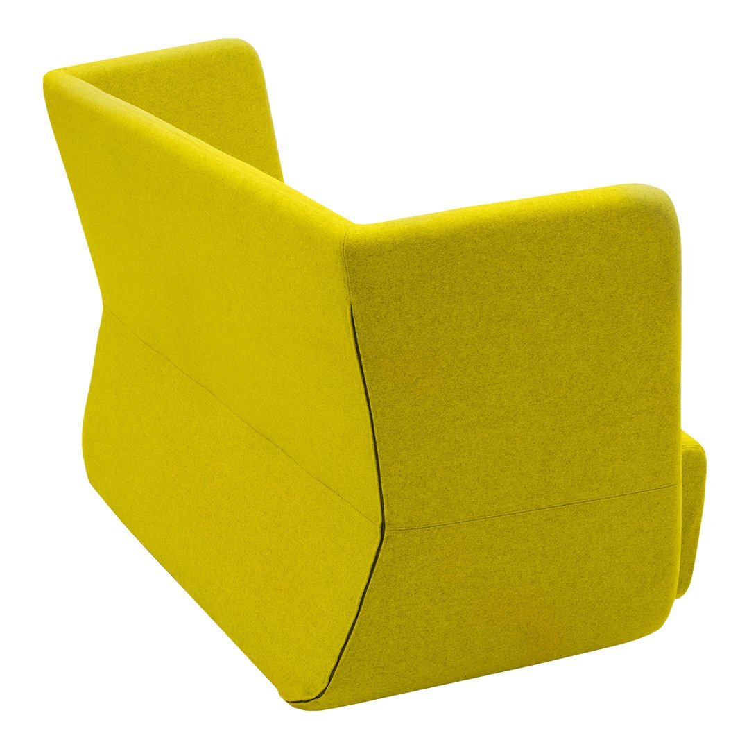 Demacker Basket Sofa - Low Profile Modern Woven Rattan Sofa with Soft Cushions for Living Room, Patio, or Outdoor Lounge
