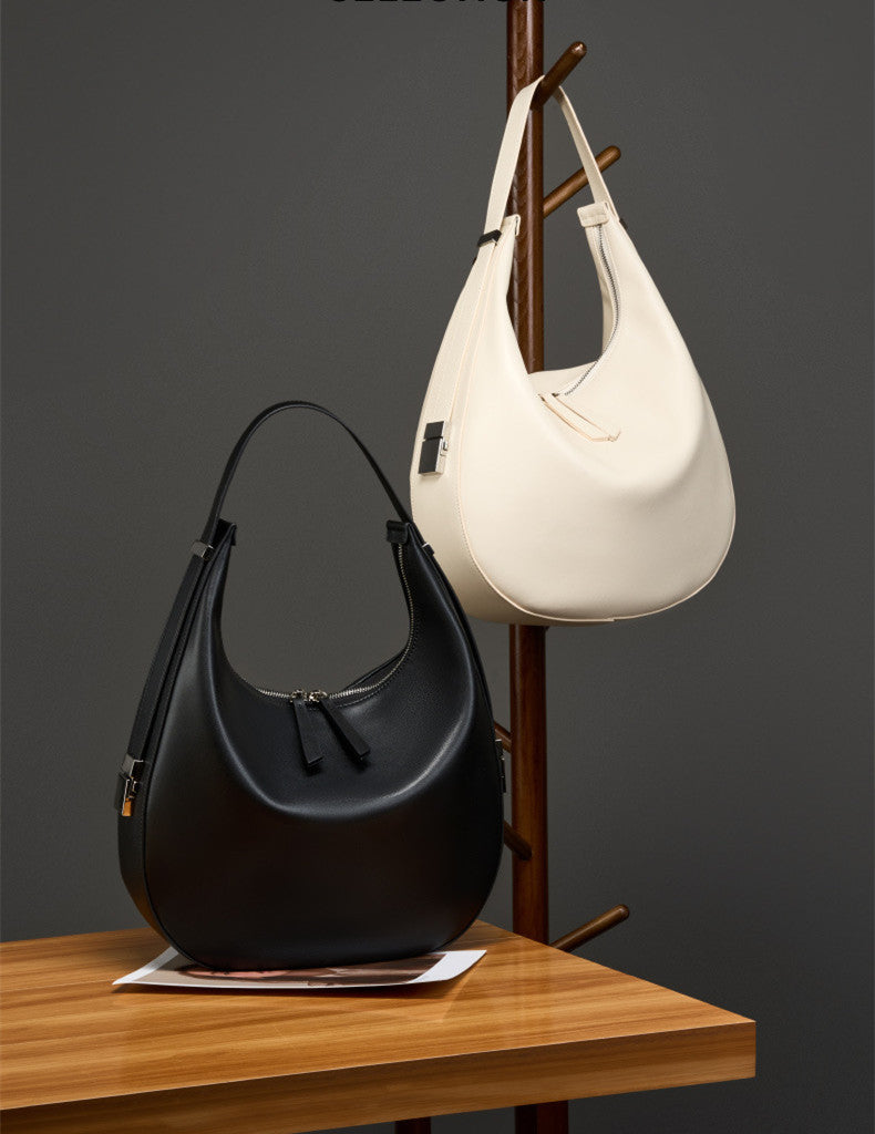 Stylish Curved Crescent Shoulder Bag for Women - Fashionable Crossbody Purse with Adjustable Strap, Perfect for Daily Use, Travel & Shopping