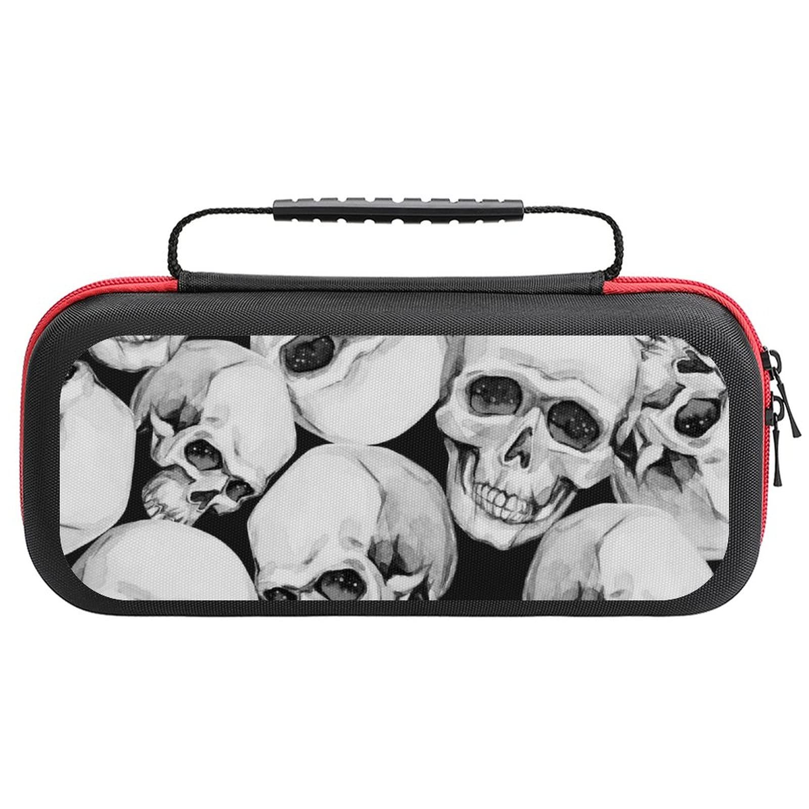 FunnyStar Halloween Themed Scary Skull Carrying Case for Nintendo Switch - Protective Storage Handbag with Shockproof Shell | Perfect for Travel, Gaming Parties & Cosplay Events