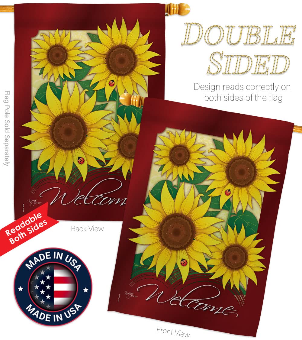 Sunflower Vertical Flags Set - 28