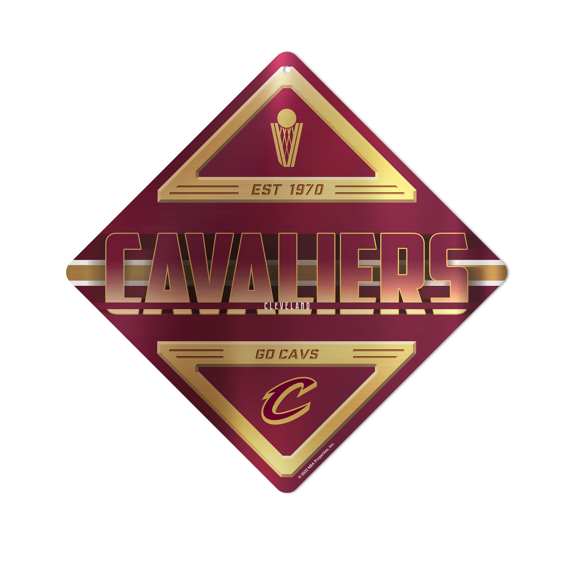 NBA Basketball Metal Wall Art Sign 16.5