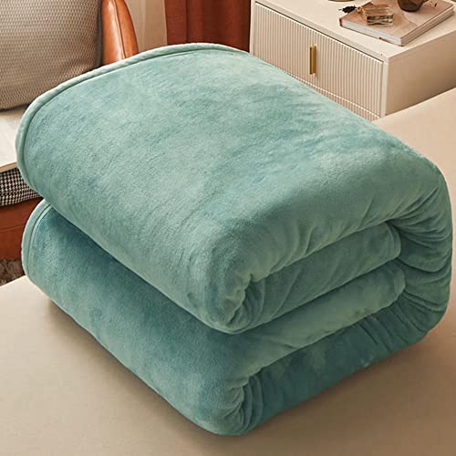 Premium Double-Sided Fleece Blanket - Ultra Soft & Fluffy Warm Bedding for All Seasons - Lightweight Plush Throw (150x200cm, Gray) - Perfect for Couches, Beds, Travel & Home Decor