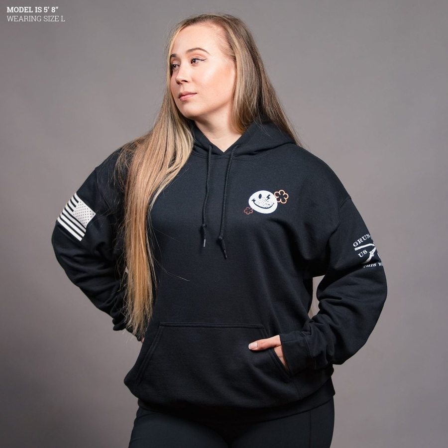 Women's Be Nice Hoodie - Soft & Comfortable Pullover Sweatshirt for Casual Wear & Lounge - Black
