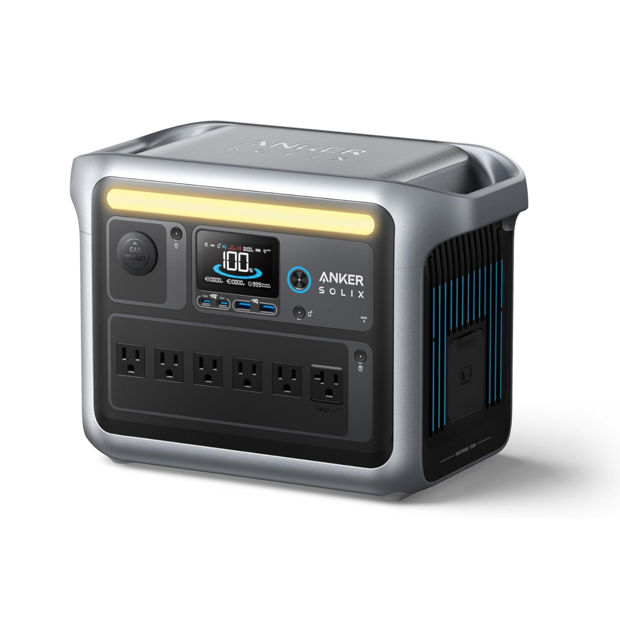Anker Solix C1000 Portable Power Station 1056Wh 1800W - Perfect for Camping, Emergencies & Outdoor Adventures