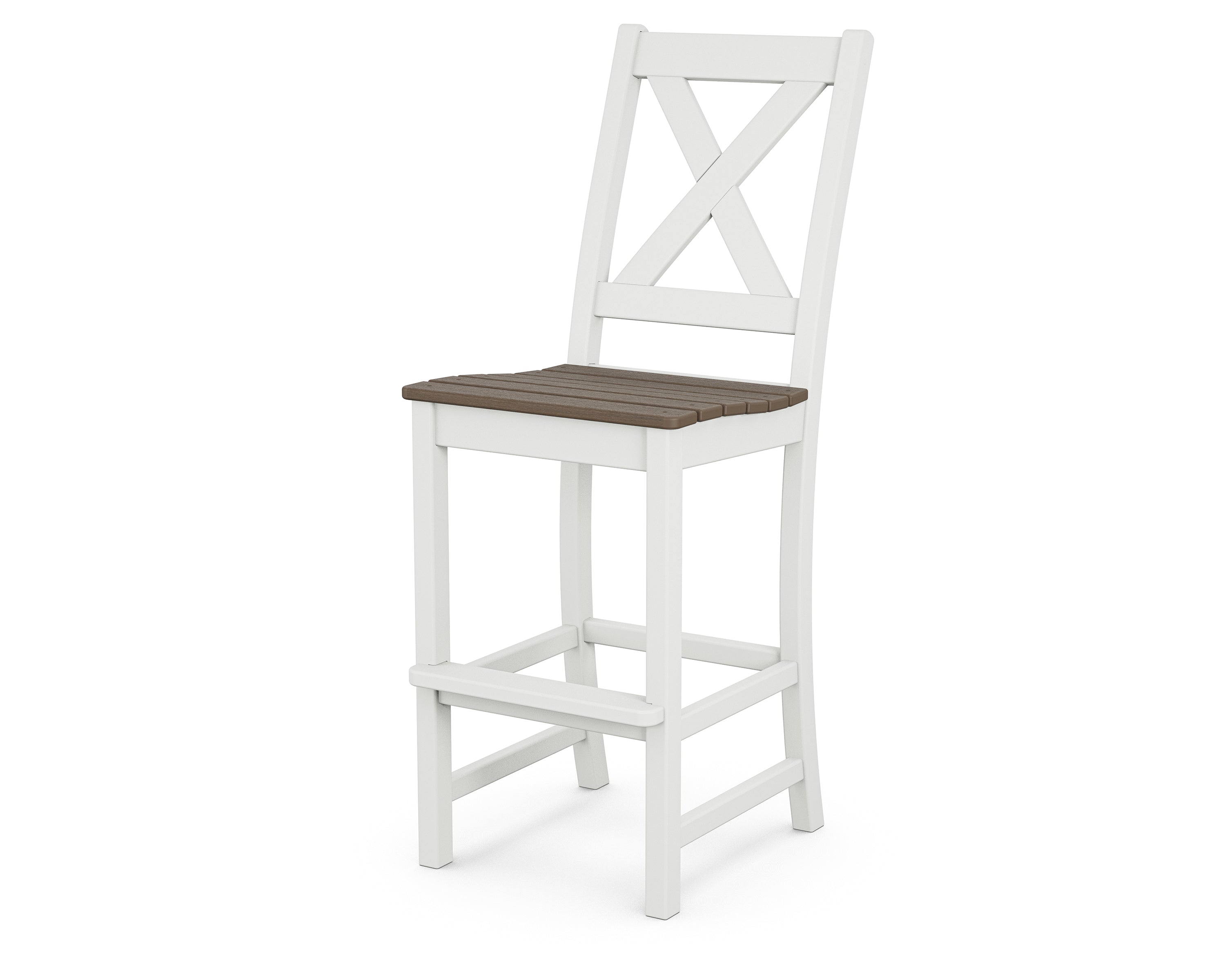 POLYWOOD Braxton Bar Side Chair - Weather-Resistant Outdoor Dining Chair for Patio, Deck, or Poolside - Perfect for Entertaining and Relaxing