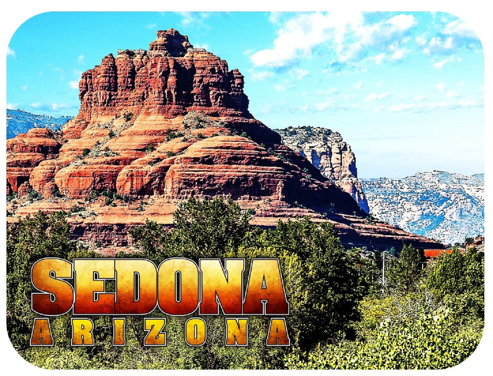 Sedona Arizona Bell Rock Souvenir Fridge Magnet - Perfect for Travel Gifts, Home Decor & Office Accessories