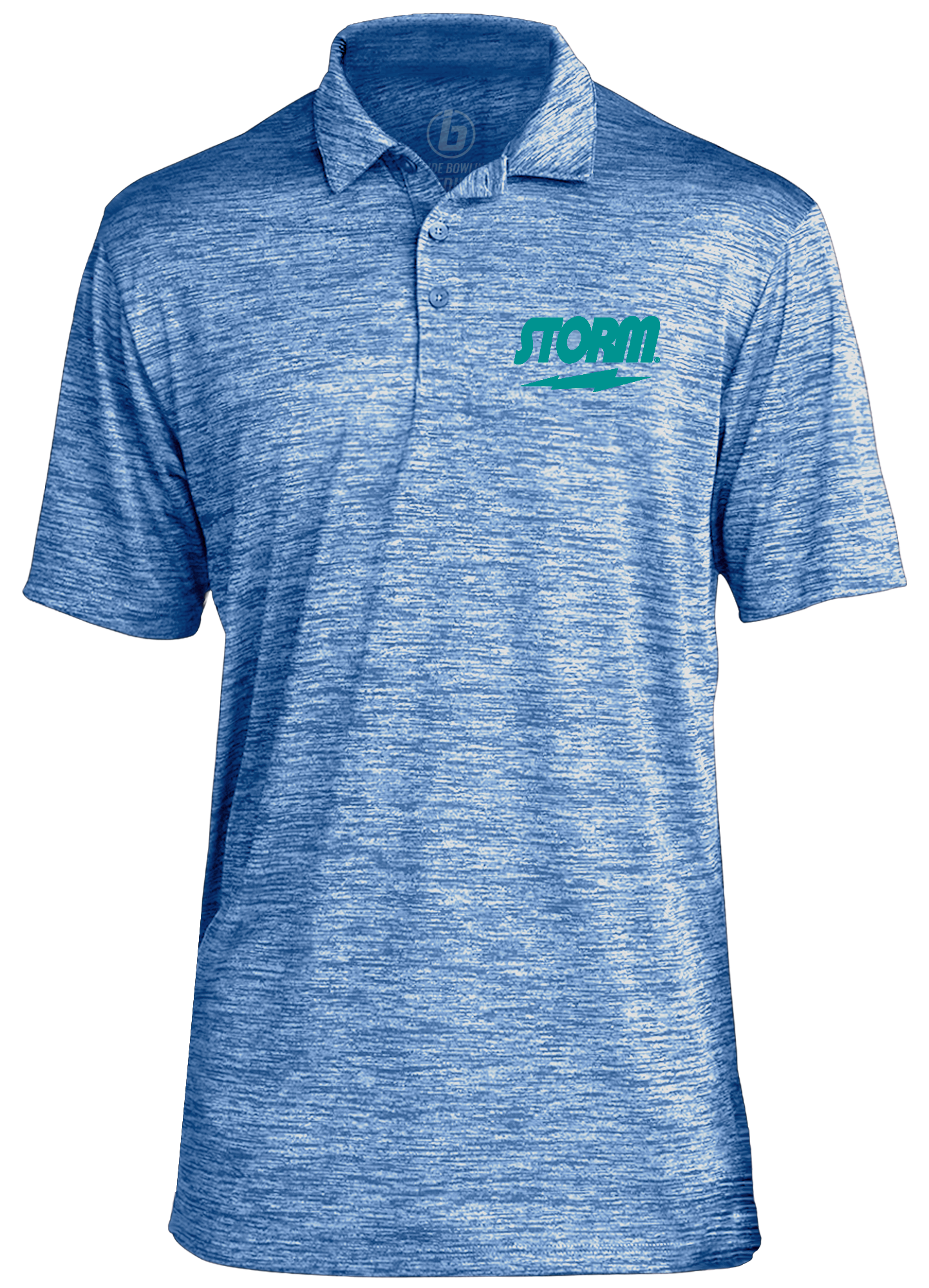 Storm Classic Teal Logo Performance Polo Shirt for Men - Moisture-Wicking Golf & Casual Wear - Breathable Activewear for Sports & Outdoor Activities