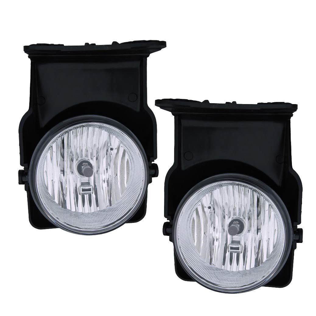 05-07 GMC Sierra Pickup Truck Fog Lights Bumper Lamps Pair Set - Left Driver & Right Passenger Side Replacement - Bright LED Off-Road Lights for Night Driving & Bad Weather - Perfect for Off-Roading, Camping & Winter Conditions