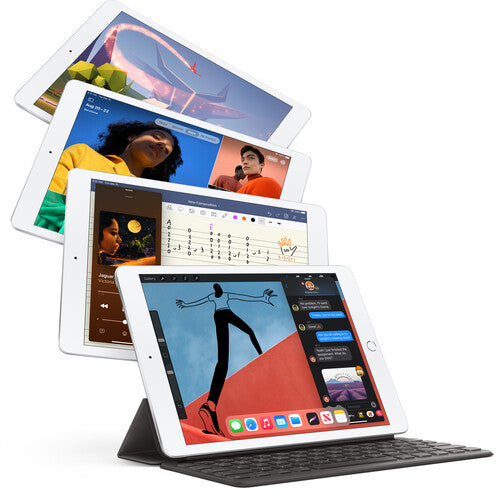 Apple iPad 10.2-inch (8th Generation, 128GB, Wi-Fi, Silver) - Latest Model with A12 Bionic Chip for Work, Study & Entertainment