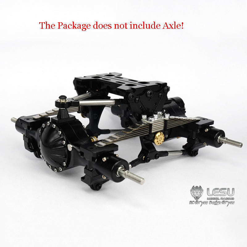 Metal Rear Suspension Kit for LESU Small Axles Q911 1/14 Scale - Compatible with TAMIYA RC Tractor Truck, Trailer & Dumper Model Cars - DIY Remote Control Car Upgrade Parts for Off-Road Racing & Construction Vehicle Simulation