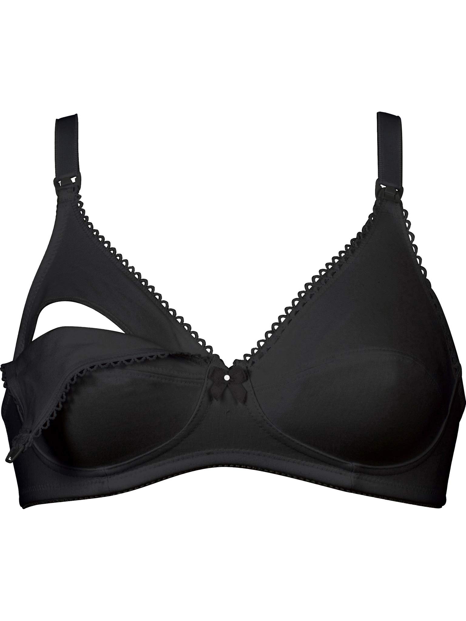 Naturana 5089 Women's Non-Wired Full Cup Nursing Bra - Comfortable Maternity & Breastfeeding Support for Nursing Mothers - Perfect for Daily Wear, Sleeping, and Postpartum Recovery