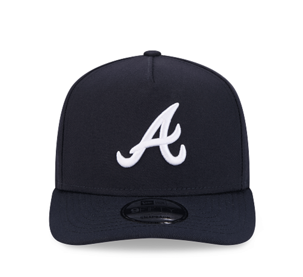 Atlanta Braves 950 A-Frame Snapback Hat - Adjustable Baseball Cap for Men & Women - Perfect for Sports, Casual Wear & Fan Gear
