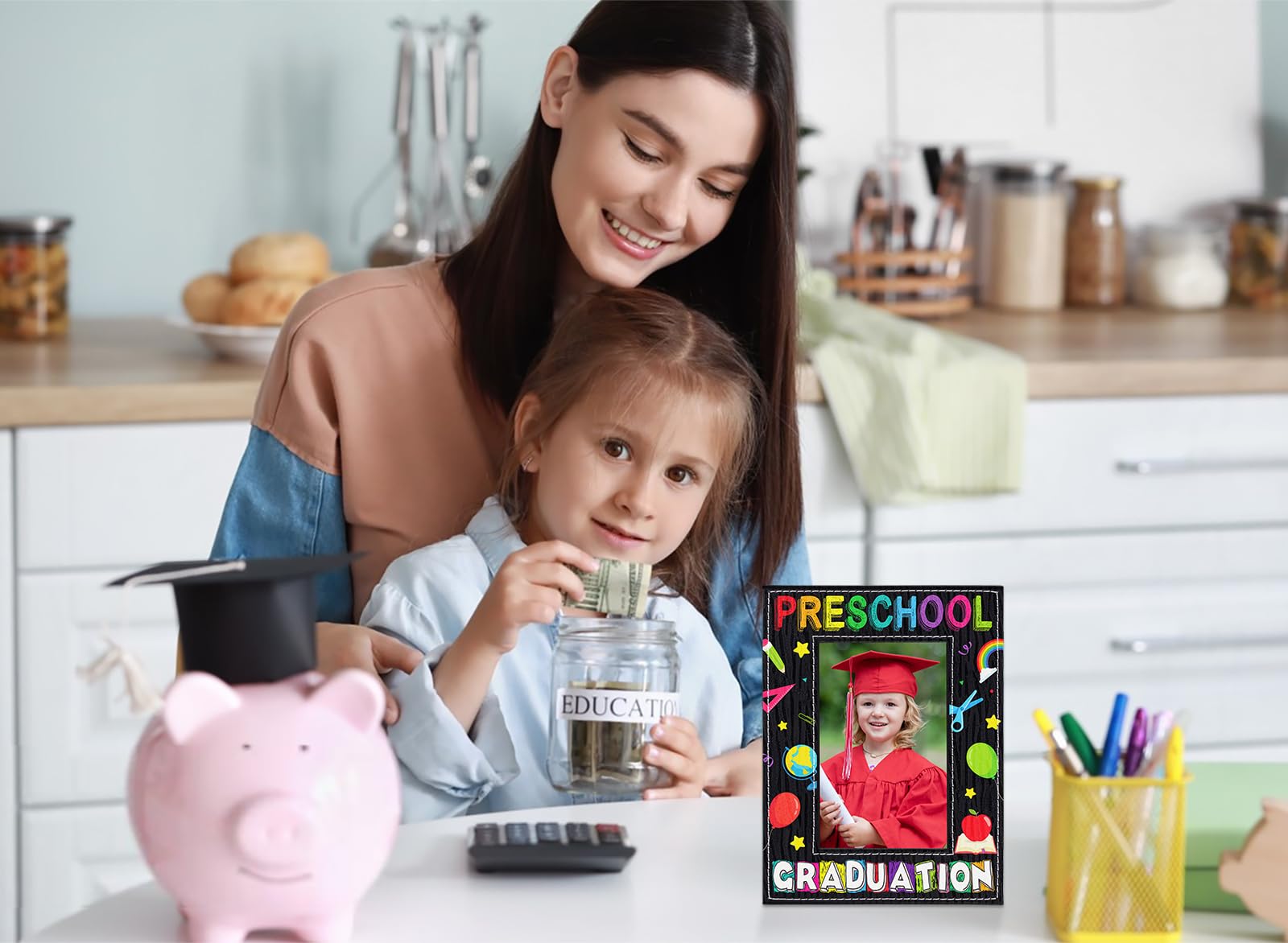 WaaHome 4x6 Preschool Graduation Picture Frame 2025 - Perfect Gift for Kids Graduation