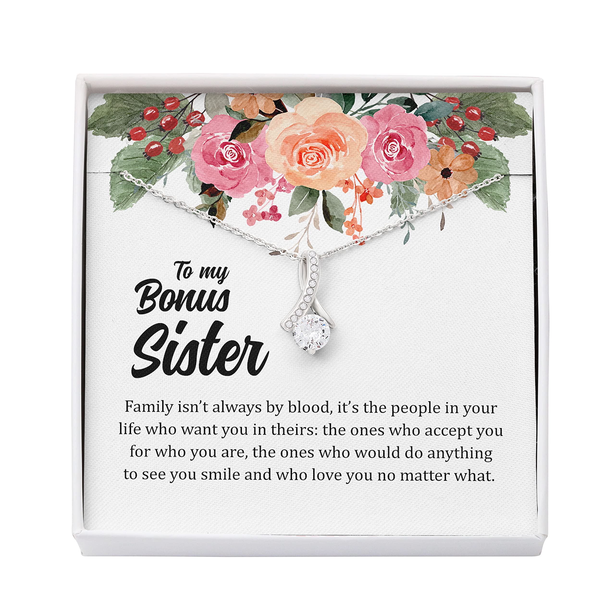Bubble Hugs Sister Necklace - Silver Jewelry for Sisterhood & Friendship | Birthday & Valentine's Gift