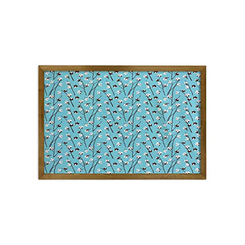Aqua Brown and White
