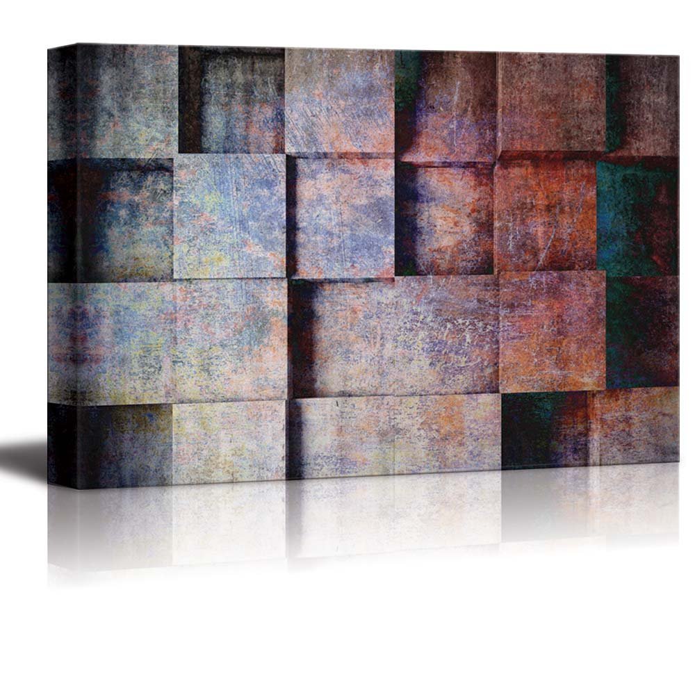 Square Abstract Art Canvas Print - Modern Wall Decor for Living Room & Bedroom - 32x48 Inches - Premium Home Art by wall26