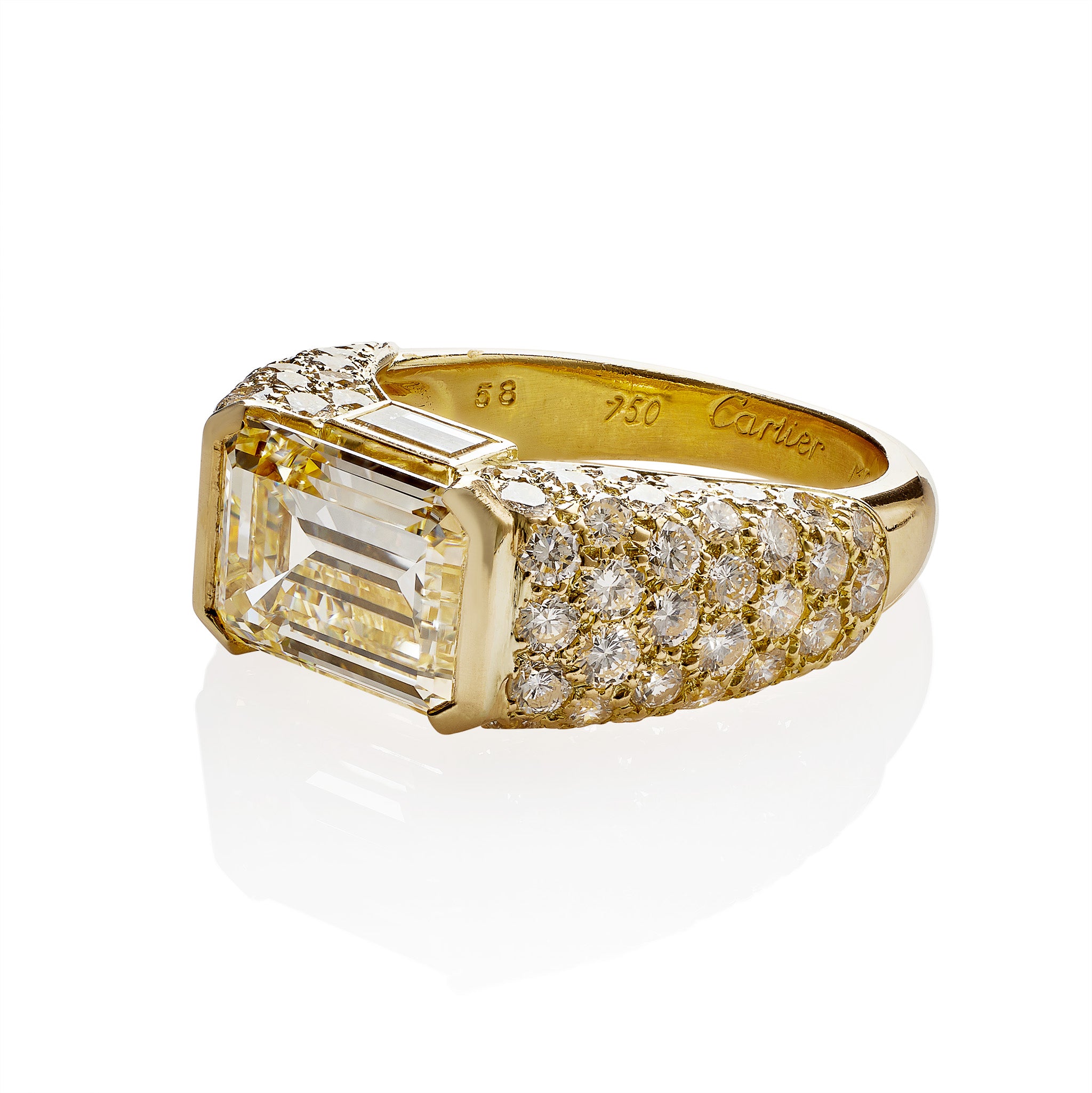 Cartier Paris Emerald Cut Diamond Ring – Luxury Engagement & Wedding Band for Women, Perfect for Proposals, Anniversaries & Special Occasions