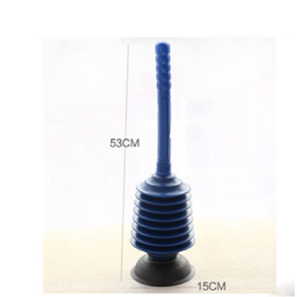 Heavy-Duty Toilet Plunger with Vacuum Suction - Manual Drain Cleaner for Clogged Sinks, Bathtubs & Sewer Pipes - Essential Bathroom Cleaning Supplies for Home & Commercial Use