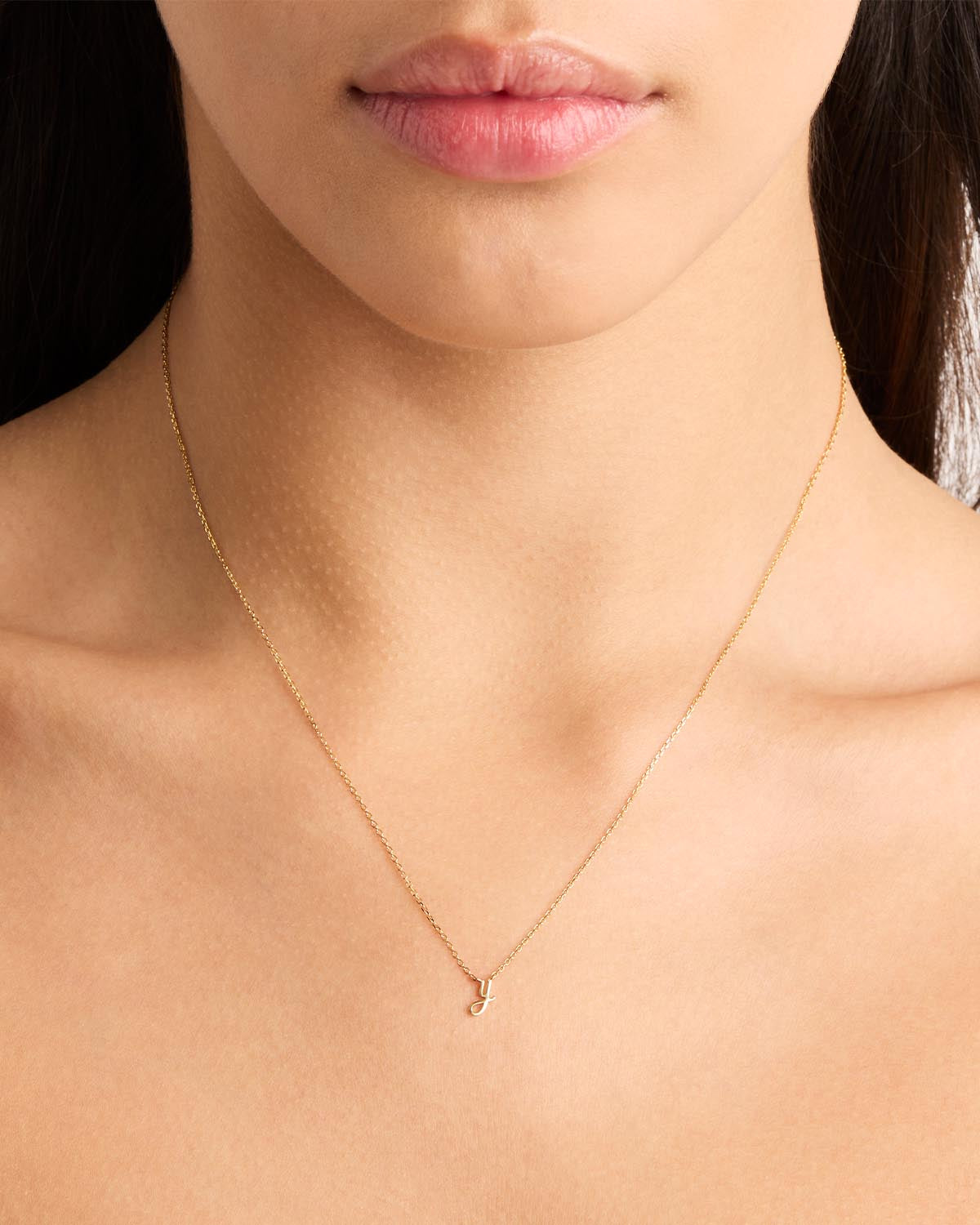 14K Solid Gold Love Letter Necklace for Women - Personalized Romantic Jewelry Gift for Her - Perfect for Anniversaries, Valentine's Day & Special Occasions