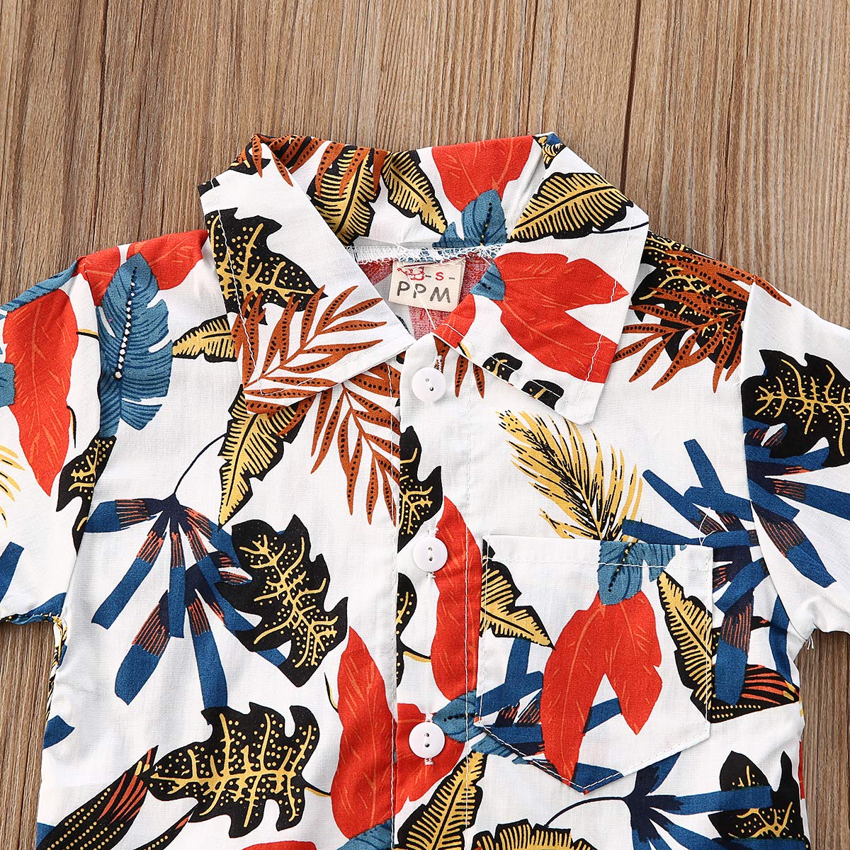 Boys Summer Shorts Set - Floral Shirt & Bermuda Shorts for Beach & Play