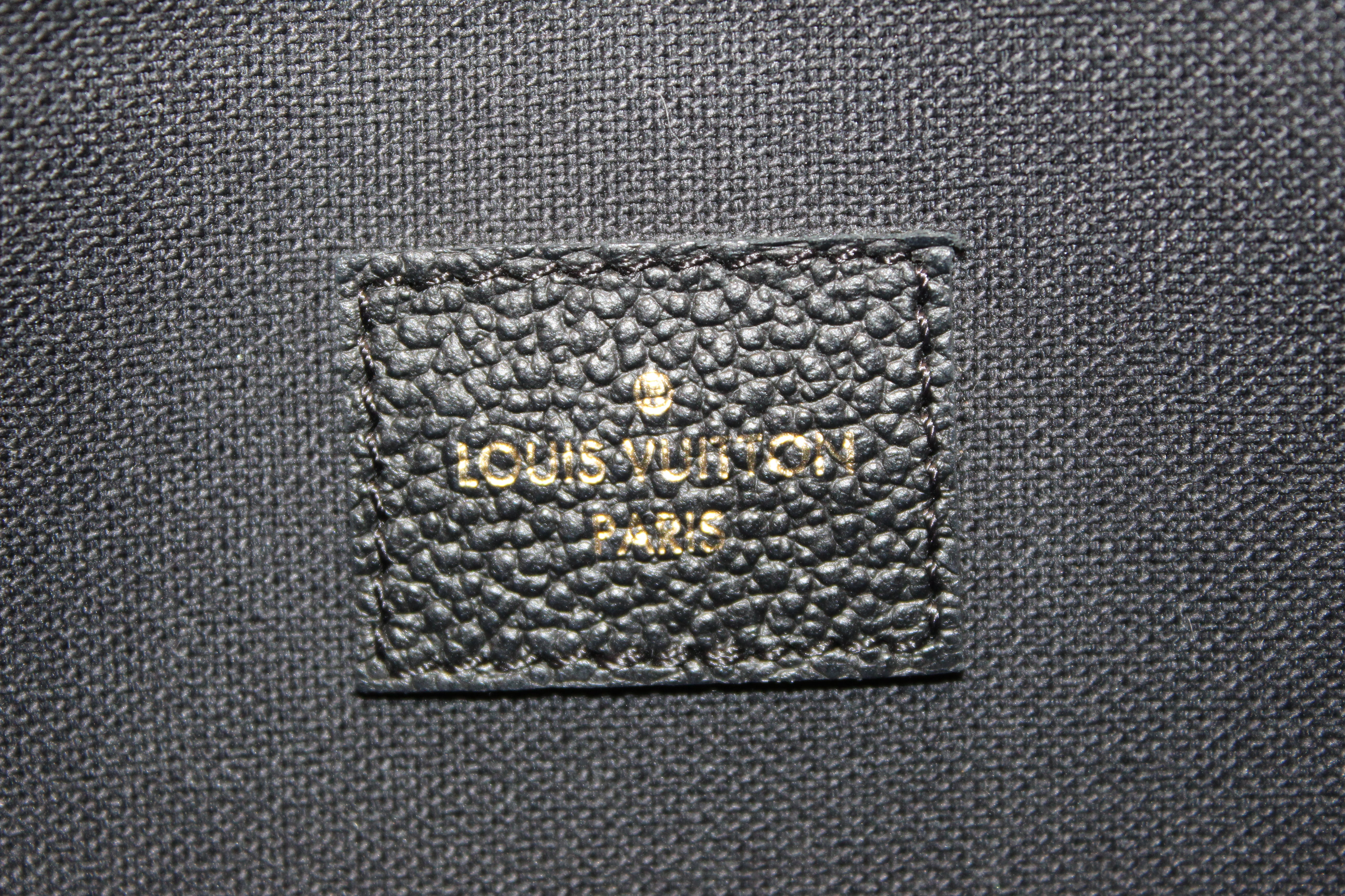 Authentic Louis Vuitton Black Monogram Empreinte Felicie Pochette Crossbody Bag - Luxury Designer Wallet on Chain for Women, Perfect for Evening Parties, Date Nights & Special Occasions