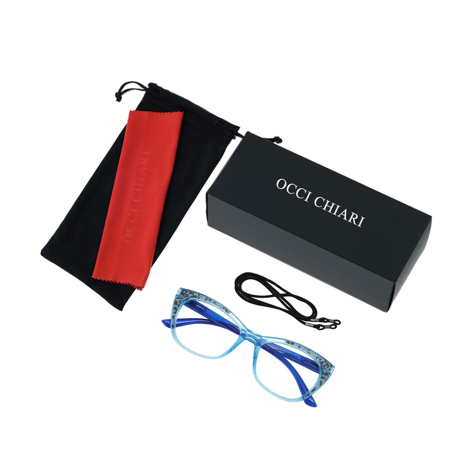 OCCI CHIARI Fashion Reading Glasses for Women & Men - Lightweight Eyewear Frames for Reading, Working & Computer Use