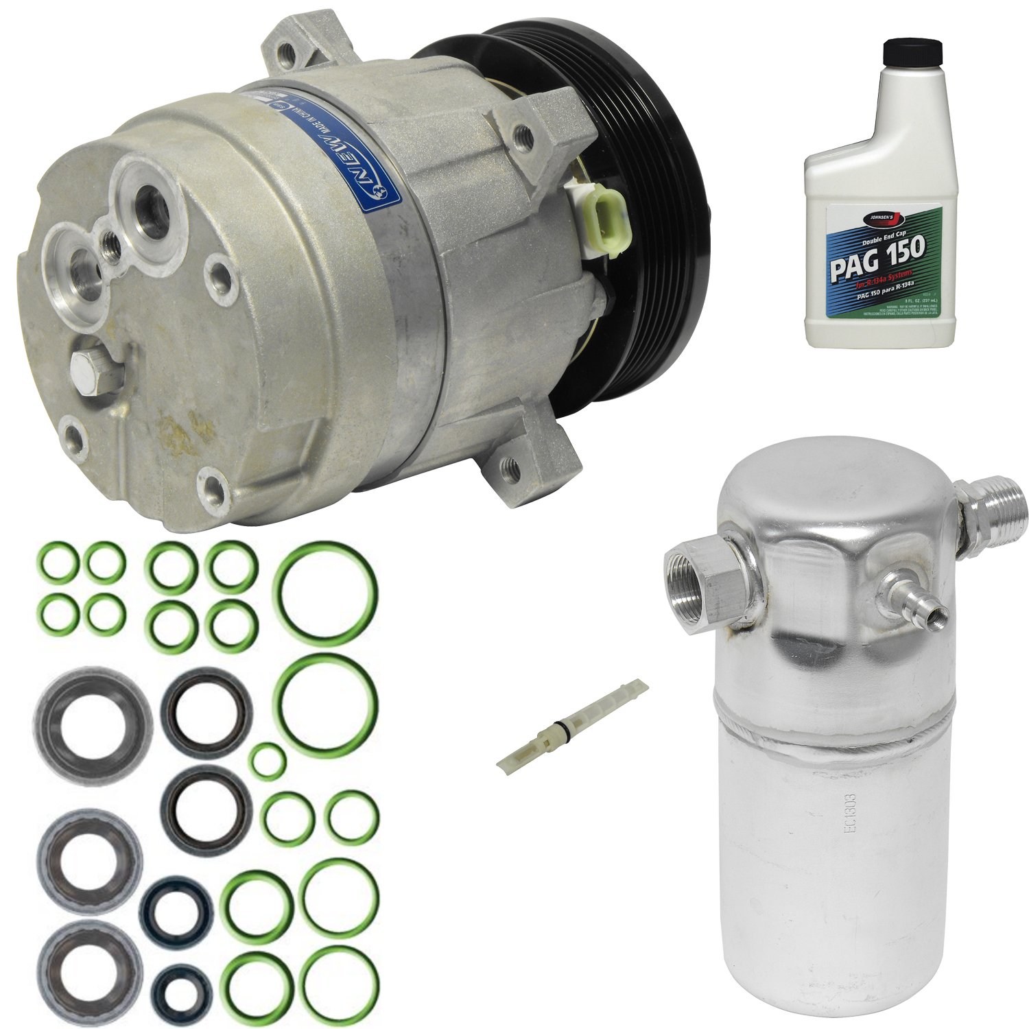 Universal Air Conditioner KT 3577 A/C Compressor & Component Kit - Replacement Parts for Car AC Repair & Maintenance | Compatible with Multiple Vehicle Models