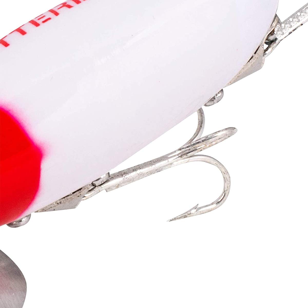 Jitterbug Fishing Lure - 1/4 oz Red/White Color - Topwater Bass Fishing Bait for Freshwater & Saltwater