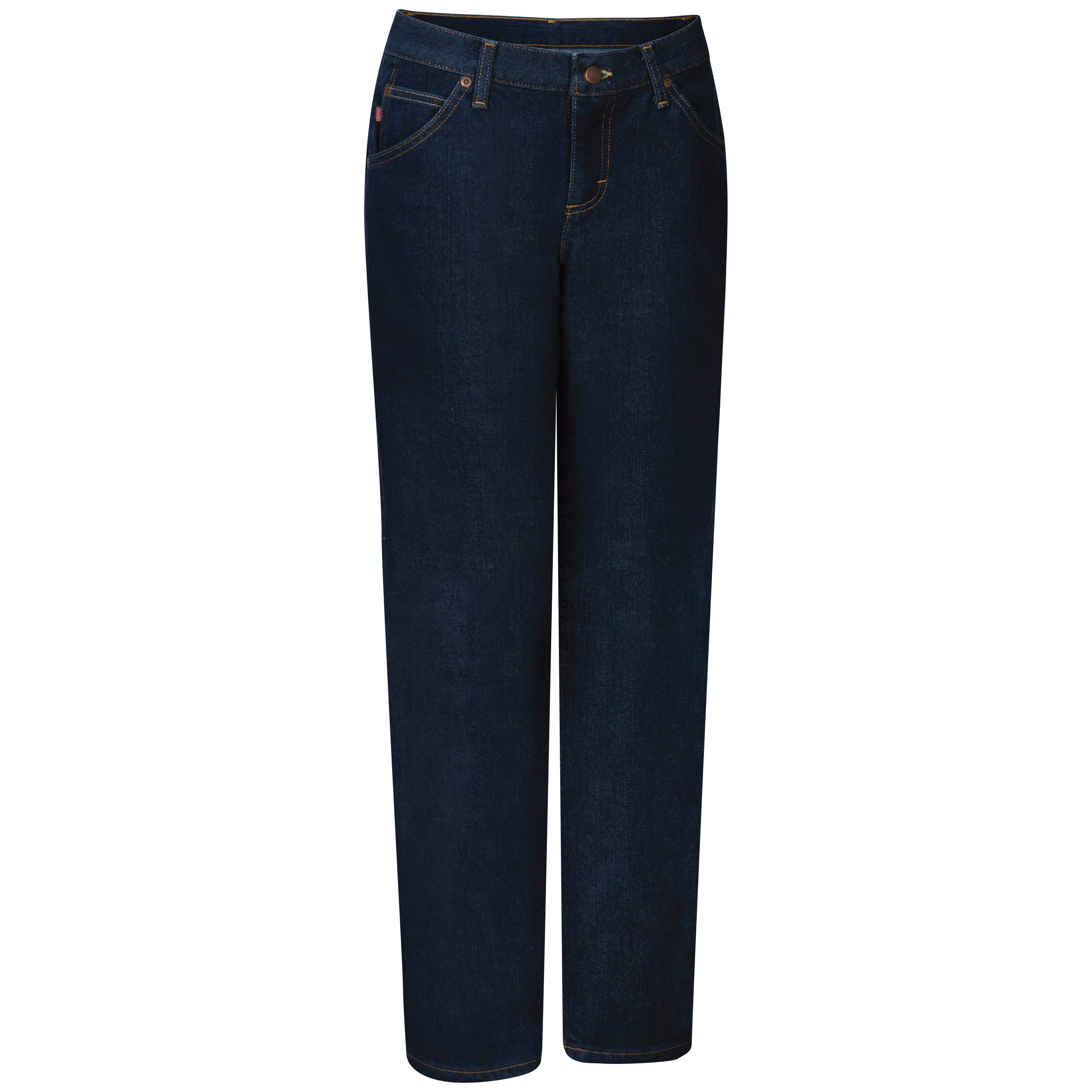 Red Kap Women's Straight Fit Denim Jeans - Classic Blue Stretch Denim Pants for Work & Casual Wear | Comfortable Everyday Jeans for Office, Shopping & Outings