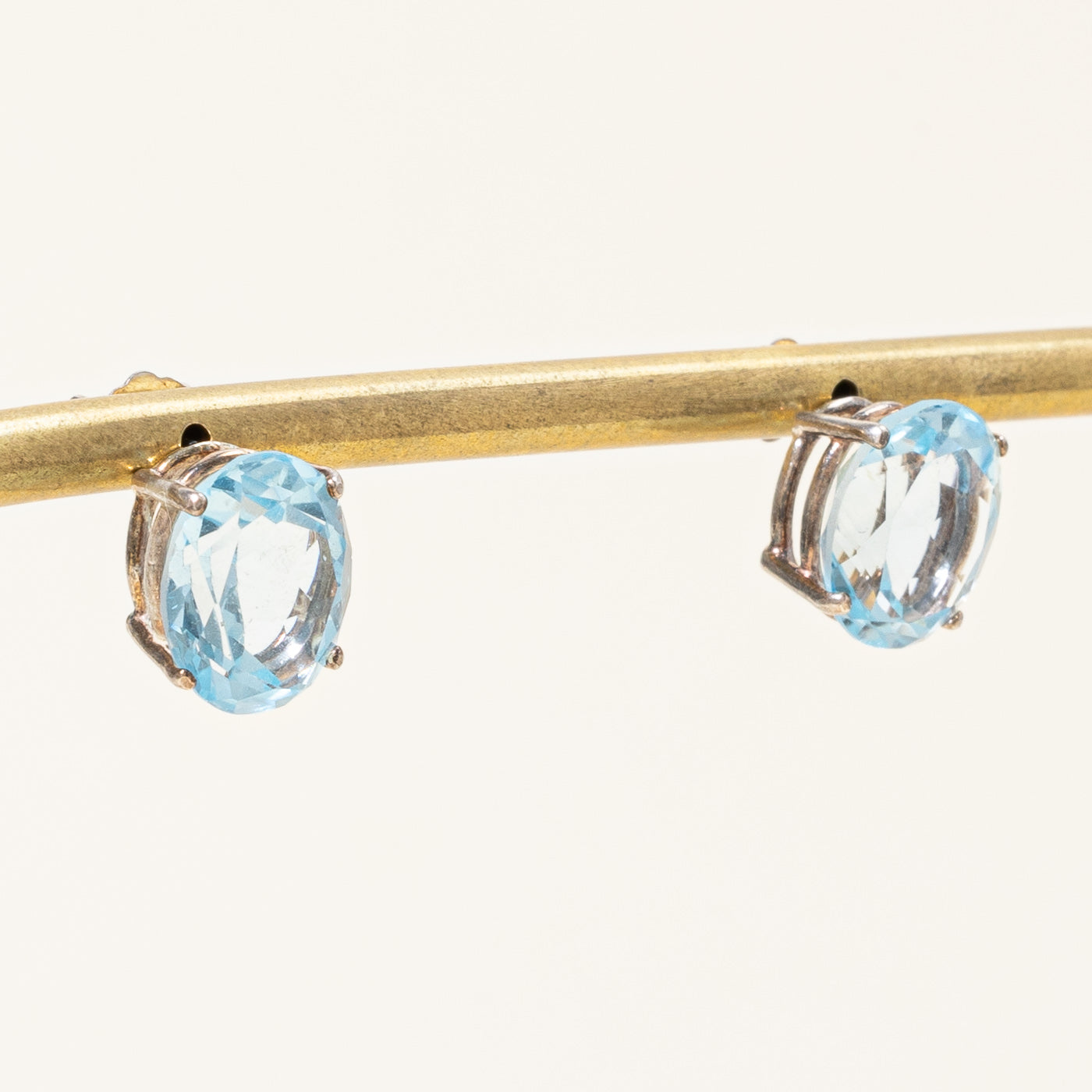 Blue Topaz Earrings for Women | 7.20ctw Genuine Gemstone Stud Earrings | Elegant Jewelry Gift for Birthday, Anniversary & Special Occasions