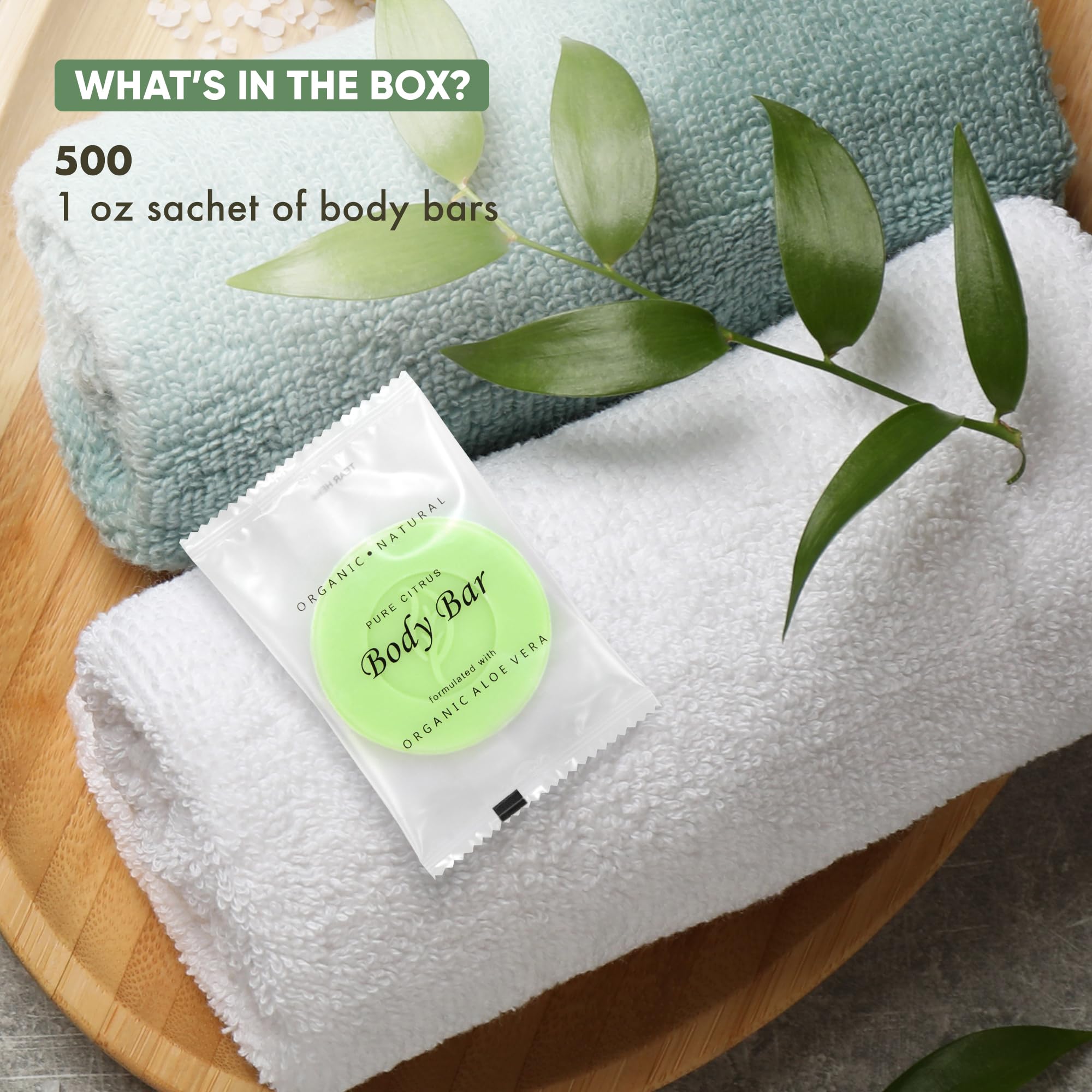 Travel Size Bar Soap - 1 oz Bulk Pack (Case of 500) | Hotel Amenities, Guest Soap, Mini Soap for Travel, Gym, Camping & Hospitality Use