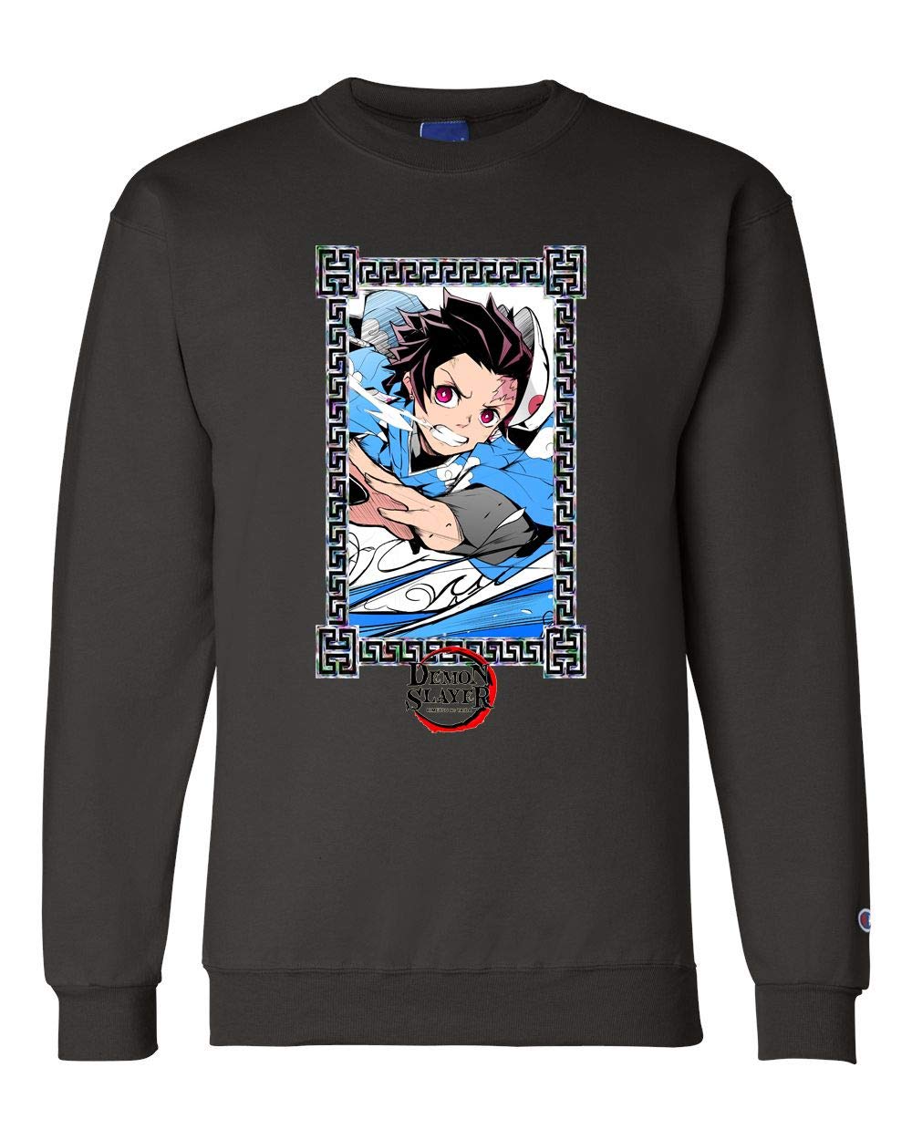 Demon Slayer Kimetsu No Yaiba Anime Unisex Champion Crewneck Sweatshirt | Casual Cosplay & Anime Fan Gift | Perfect for Conventions, Halloween & Everyday Wear
